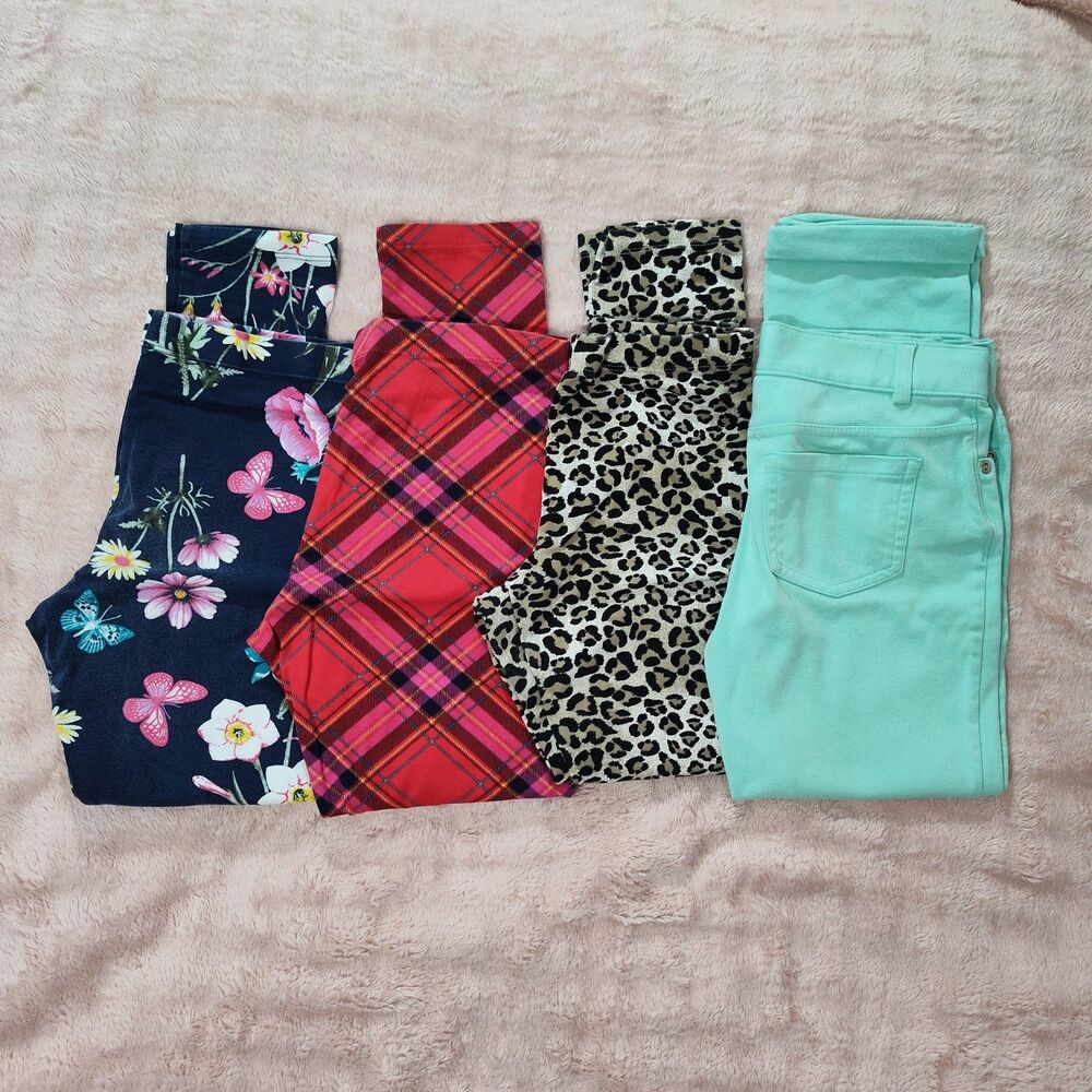 Girls Stretch Pants Leggings Bundle L(10/12)
